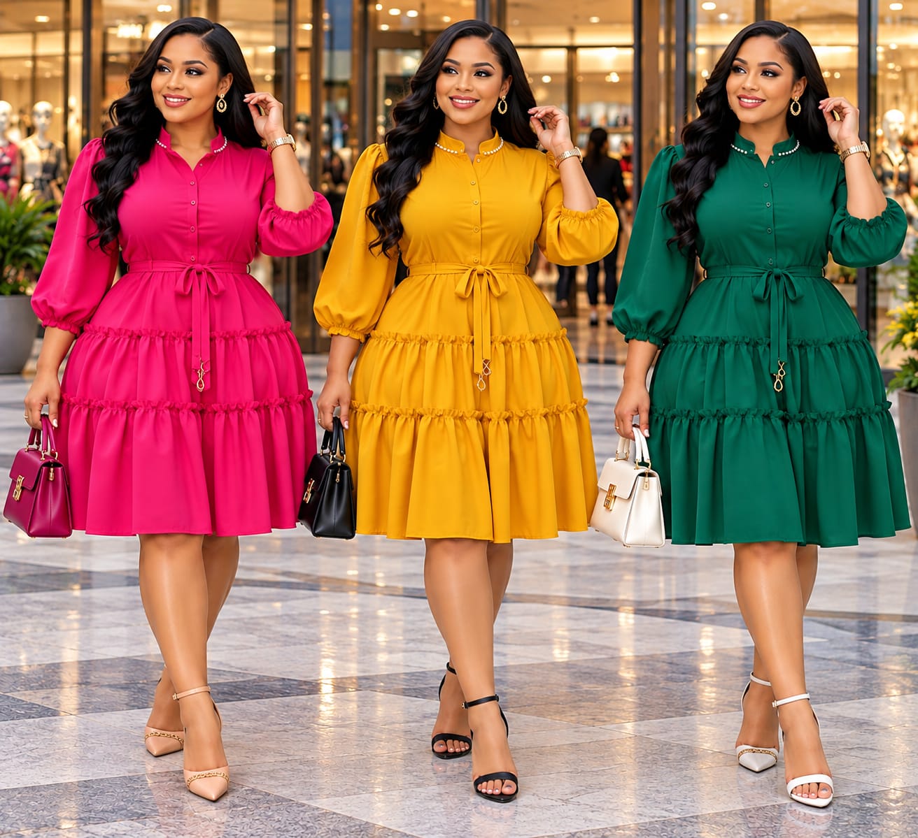Girl's Day Out Coloured Dress By ZIPPORAH