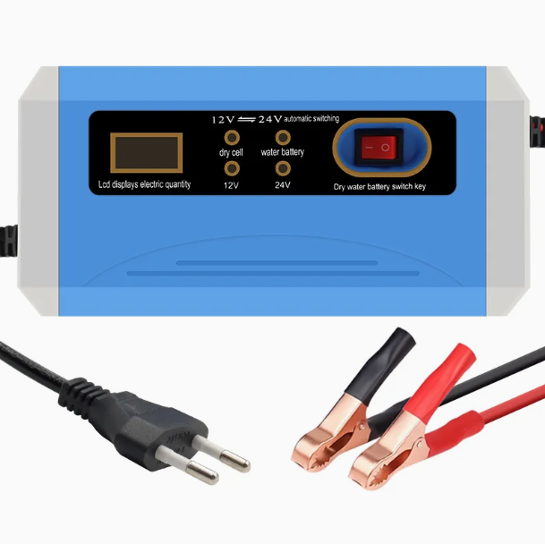 Share this product    12V 24V 12A 10A Battery Charger Smart Fast Charging for Car Batteries — view 3