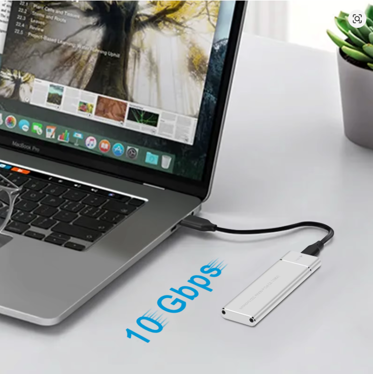 M.2 NVME and M.2 NGFF SSD External Enclosure USB 3.0 UP TO 6X FASTER - Solid Metal Housing — view 2