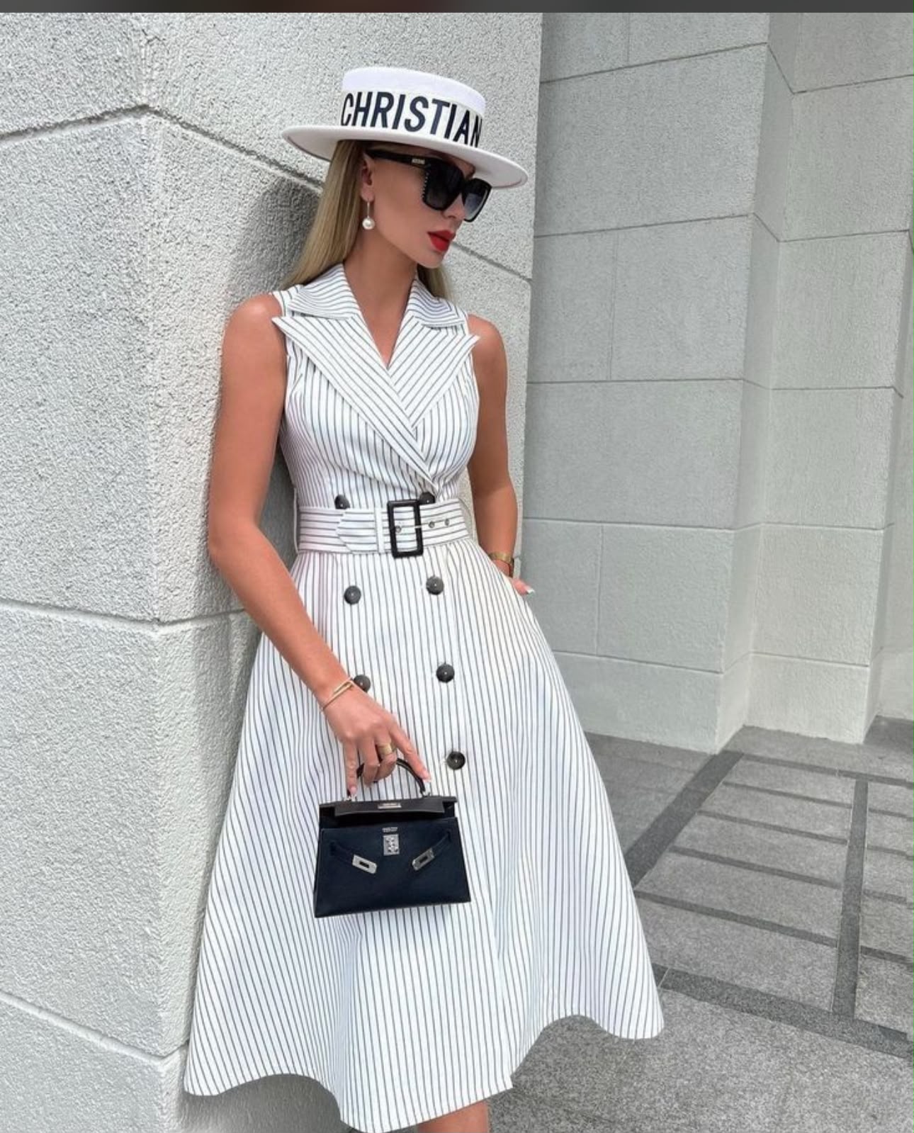 Diana striped midi shirt dress By ZIPPORAH