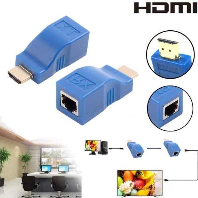 HDMI ETHERNET Extender Transmitter TX/RX 1080P Over Ethernet Cable 30M — view 2