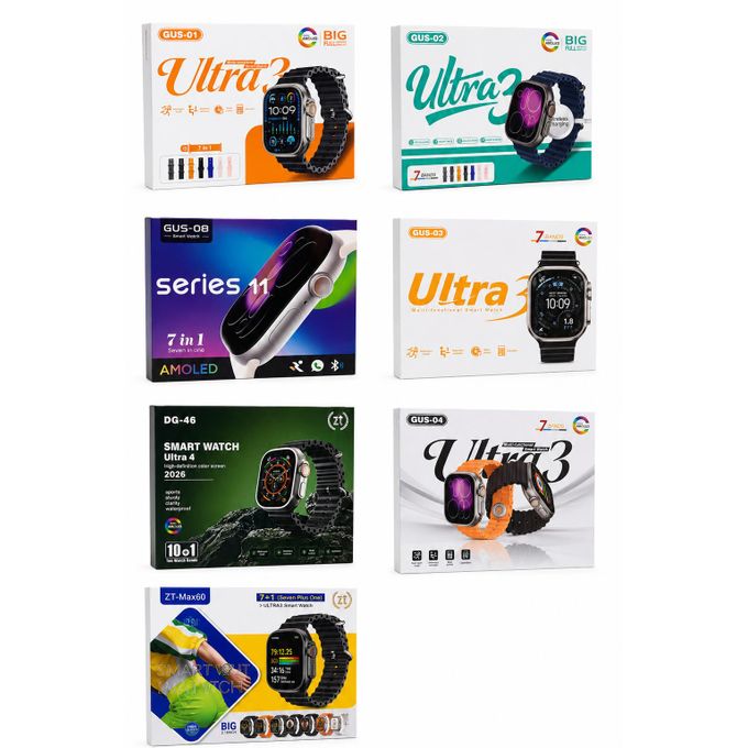 Smart watches with AMOLED Display and 7 straps for weekly outfit matching