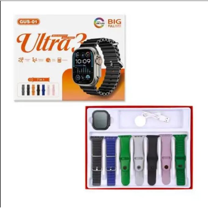 Smart watches with AMOLED Display and 7 straps for weekly outfit matching — view 3